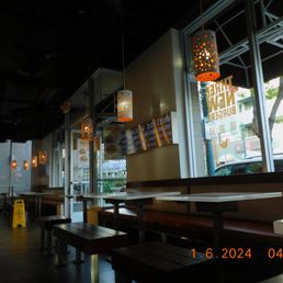 Some of the many new changes from when the green lamps that used to overhang the tables. Some of the many new changes from when the green lamps that used to overhang the tables.