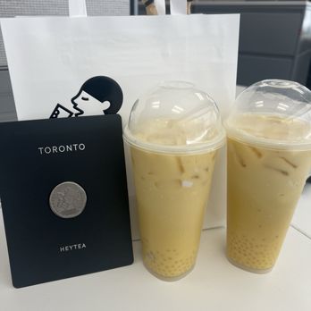 Heytea - With sago, mango and coconut bits. - Tea Rooms Near Me - Toronto, Ontario