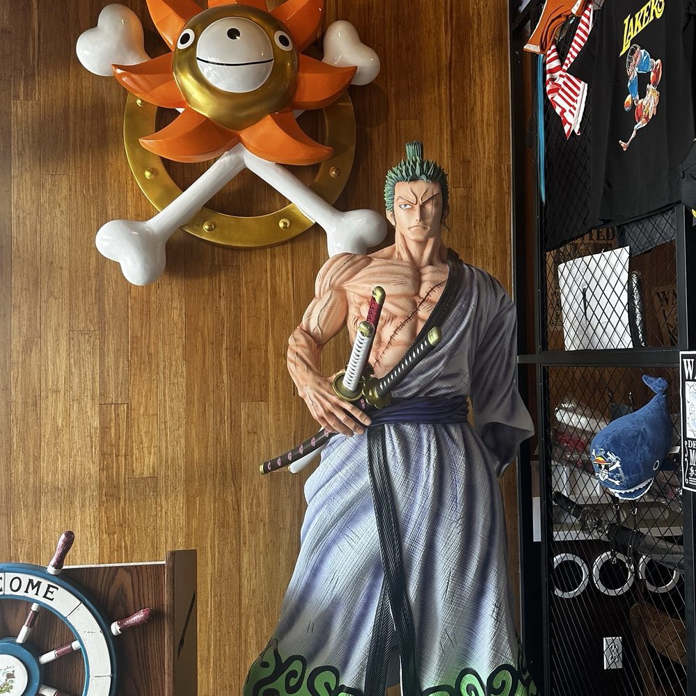 The Thousand Sunny - Beautiful statue of Zoro by the entrance - American Near Me - Pinecrest, Florida The Thousand Sunny - Beautiful statue of Zoro by the entrance - American Near Me - Pinecrest, Florida