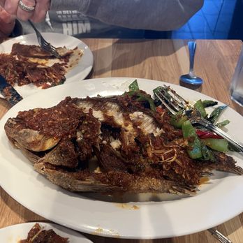 Le Dee Thai Cuisine - Tilapia with chili sauce - Thai Near Me - Chino Hills, California