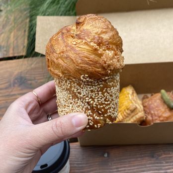 Temple Pastries - Miso caramel sesame cruffin! Loved the unique flavor and how it was so crispy and flaky! Yum - Bakeries Near Me - Seattle, Washington