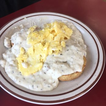 Lighthouse Cafe & Bakery - Half order of biscuit and gravy with eggs - Cafes Near Me - Seward, Alaska Lighthouse Cafe & Bakery - Half order of biscuit and gravy with eggs - Cafes Near Me - Seward, Alaska