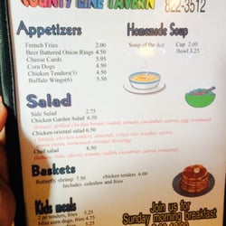 County Line - Menu