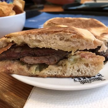Time Out Market - Prego Classico- perfectly cooked steak, lots of butter, salty soft bread - Public Markets Near Me - Lisbon, 11