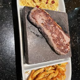 8oz. New York Strip Garlic Herb Fries (Vegetarian) Orzo 8oz. New York Strip Garlic Herb Fries (Vegetarian) Orzo