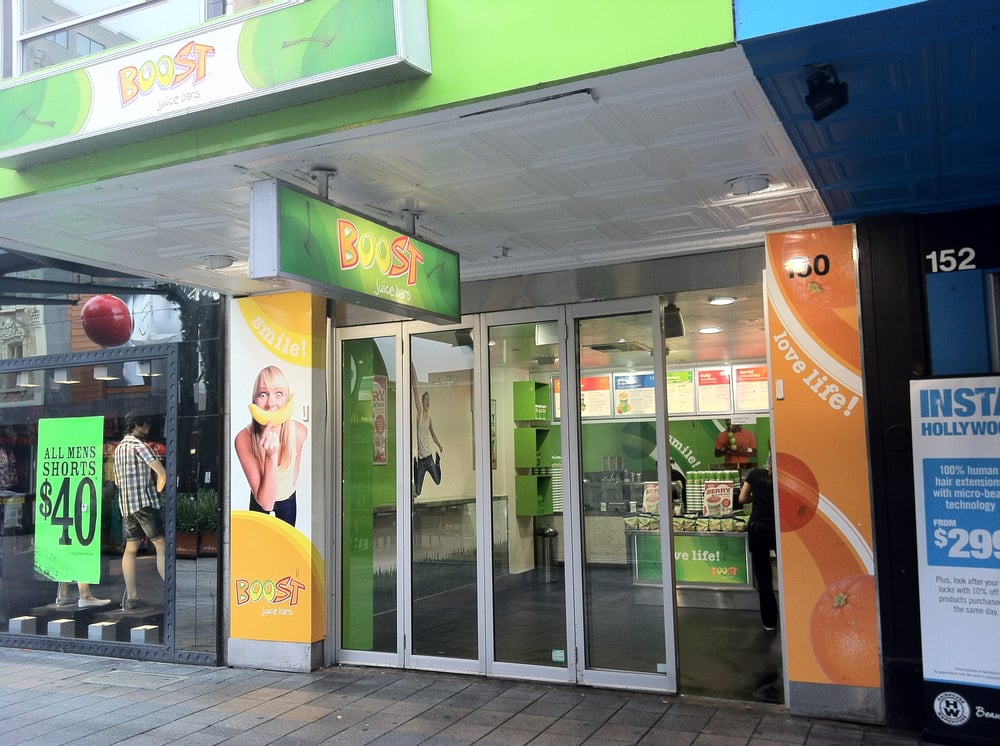 BOOST JUICE Updated September 2024 150 Rundle Mall, Adelaide South