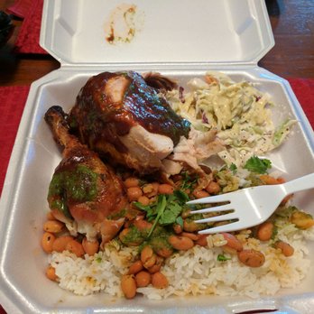 Caribbean Grill - Sweet Jerk Chicken Platter w/ Rice & Beans - Puerto Rican Near Me - Johnson City, Tennessee