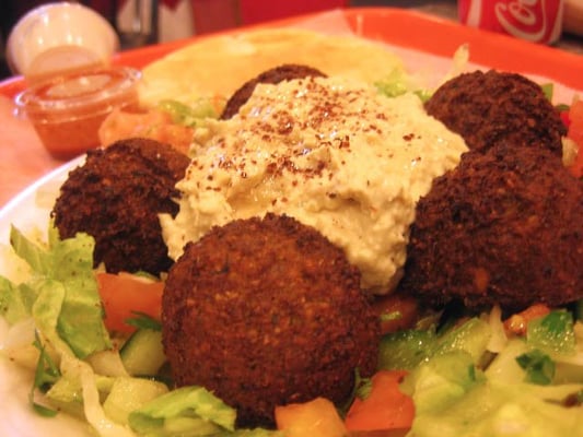 Photo of Bereket Turkish Kebab House - New York, NY, US. Falafel platter - Bereket
