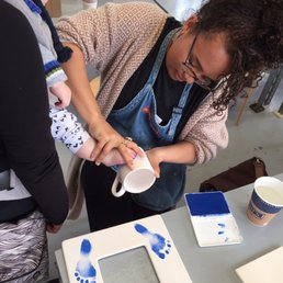 Getting baby feet on a mug! Getting baby feet on a mug!
