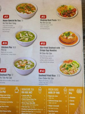 Menu photo 2 Pho 21 San Jose, CA