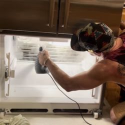 Siebert's Appliance Service - Manuel defrosting in progress