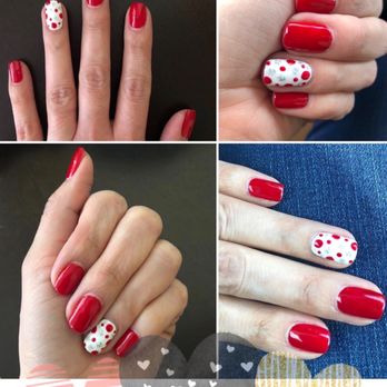 Spring Spa And Nails - gel polish change with requested polka dots. - Nail Salons Near Me - Clovis, California Spring Spa And Nails - gel polish change with requested polka dots. - Nail Salons Near Me - Clovis, California