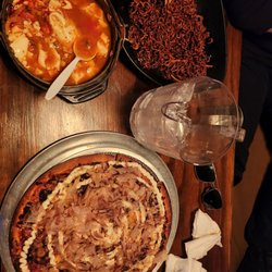 Soju 101 Karaoke, Bar & Korean Kitchen - soondubu jiggae, chapagetti, and takoyaki pizza
