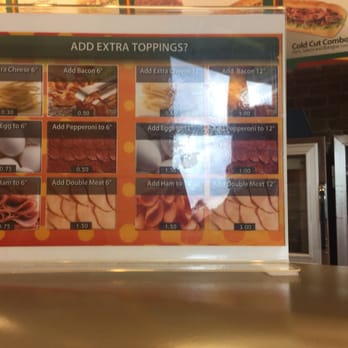 Subway - Extra toppings cost extra money - Sandwiches Near Me - Myrtle Beach, South Carolina Subway - Extra toppings cost extra money - Sandwiches Near Me - Myrtle Beach, South Carolina