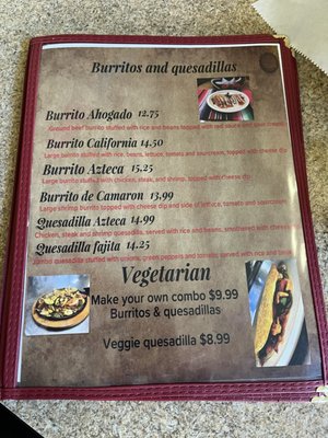 Menu photo 2 El Azteca Mexican Restaurant Hinton, WV Menu photo 2 El Azteca Mexican Restaurant Hinton, WV