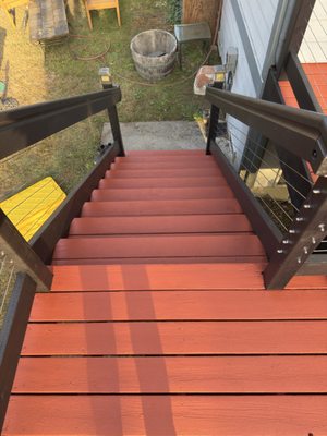 Deck Restoration Project - This beautiful deck in Seattle, Washington was fully restored to bring it back to life! Our team replaced all damaged boards, carefully sanded off the old paint, and applied a fresh new coat with added texture for improved grip and safety. The result is a smooth, durable, and visually stunning deck that’s ready to be enjoyed for years to come.
Another beautiful project completed with care and attention to detail! Deck Restoration Project - This beautiful deck in Seattle, Washington was fully restored to bring it back to life! Our team replaced all damaged boards, carefully sanded off the old paint, and applied a fresh new coat with added texture for improved grip and safety. The result is a smooth, durable, and visually stunning deck that’s ready to be enjoyed for years to come.
Another beautiful project completed with care and attention to detail!