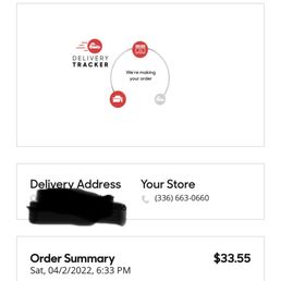 the order for pizza hut