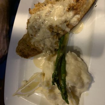 Cafe Blue - Crab Stuffed Gulf Flounder - Seafood Near Me - Austin, Texas Cafe Blue - Crab Stuffed Gulf Flounder - Seafood Near Me - Austin, Texas