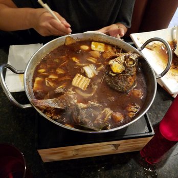 Basil Thai - Today special whole fish in mala hot pot - Thai Near Me - Austin, Texas Basil Thai - Today special whole fish in mala hot pot - Thai Near Me - Austin, Texas