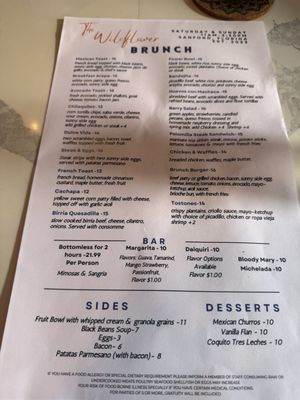 Menu photo 1 The Wildflower Sanford, FL Menu photo 1 The Wildflower Sanford, FL