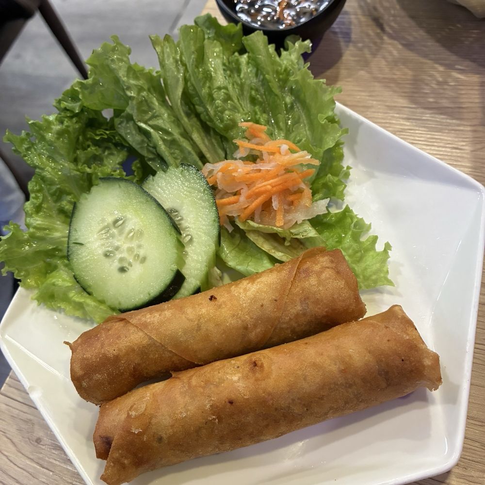 Pho Lab - Crispy Egg Rolls (mixture of shrimp, pork & vegetables fried to crispy to perfection - 2 pieces - $5.45) - Vietnamese Near Me - Huntington Beach, California Pho Lab - Crispy Egg Rolls (mixture of shrimp, pork & vegetables fried to crispy to perfection - 2 pieces - $5.45) - Vietnamese Near Me - Huntington Beach, California