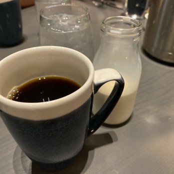 Ale & Compass Restaurant - Black coffee and a cute little creamer - American Near Me - Orlando, Florida Ale & Compass Restaurant - Black coffee and a cute little creamer - American Near Me - Orlando, Florida