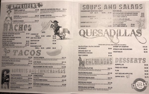 Menu photo 7 Cabos Mexican Restaurant Plaquemine, LA Menu photo 7 Cabos Mexican Restaurant Plaquemine, LA