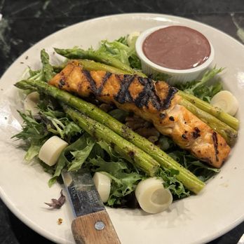 Don Hall's Factory - Big salmon salad - Steakhouses Near Me - Fort Wayne, Indiana