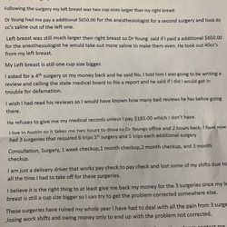 Robert N Young, MD FACS - DrYoungForever - Bad review