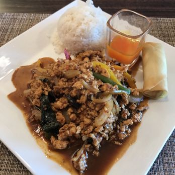Baan Thai Restaurant - Thai mint chicken and egg roll. - Thai Near Me - Las Vegas, Nevada Baan Thai Restaurant - Thai mint chicken and egg roll. - Thai Near Me - Las Vegas, Nevada
