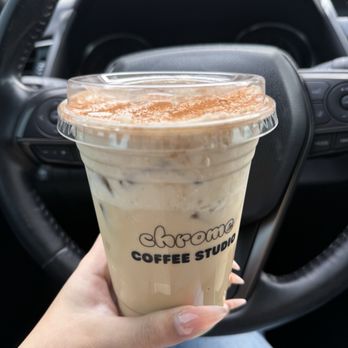 Chrome Coffee Studio - Banana Cream Latte - Coffee & Tea Near Me - Torrance, California Chrome Coffee Studio - Banana Cream Latte - Coffee & Tea Near Me - Torrance, California