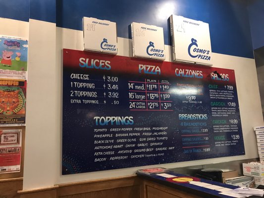 Menu photo 5 Cosmo's Pizza Denver, CO