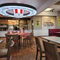 KFC - Back door to kitchen letting in flies. (Way back off picture.)