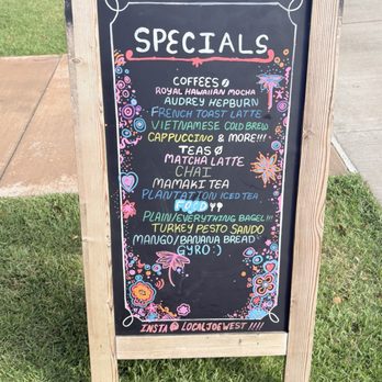 Local Joe - Sign of specials - FYI, you can order seasonal items anytime! - Coffee & Tea Near Me - Ewa Beach, Hawaii Local Joe - Sign of specials - FYI, you can order seasonal items anytime! - Coffee & Tea Near Me - Ewa Beach, Hawaii