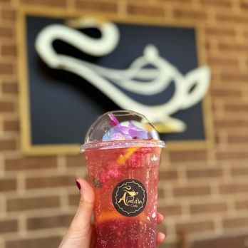 Aladdin Cafe - Dragon fruit mojito - Coffee & Tea Near Me - Richardson, Texas Aladdin Cafe - Dragon fruit mojito - Coffee & Tea Near Me - Richardson, Texas