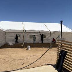 Bajas Party Rentals - Tent set up