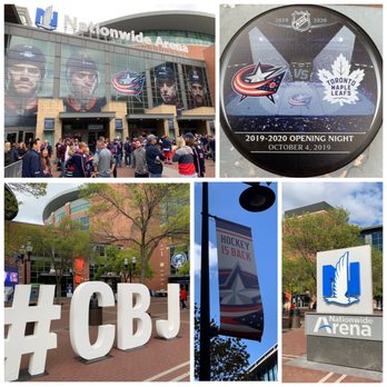 Nationwide Arena - Opening night, 2019-20.  Go Jackets! - Stadiums & Arenas Near Me - Columbus, Ohio