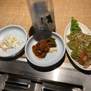 Photo of Mo Ran Gak Restaurant - Garden Grove, CA, United States. Side dishes included in the combination order.