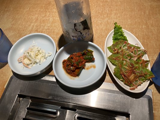 Photo of Mo Ran Gak Restaurant - Garden Grove, CA, United States. Side dishes included in the combination order.