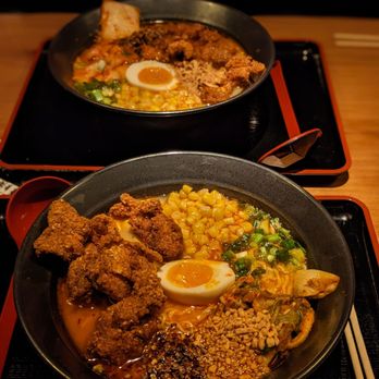 Ramen San - Kimchi & fried chicken ramen with molten egg - Whiskey Bars Near Me - Chicago, Illinois Ramen San - Kimchi & fried chicken ramen with molten egg - Whiskey Bars Near Me - Chicago, Illinois