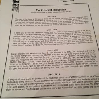 The Senator - Menu - Breakfast & Brunch Near Me - Toronto, Ontario
