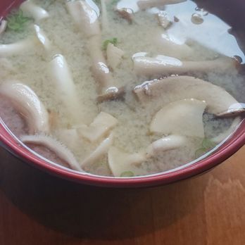 Roka Akor - Chicago - Miso soup, loaded with mushrooms - Sushi Bars Near Me - Chicago, Illinois Roka Akor - Chicago - Miso soup, loaded with mushrooms - Sushi Bars Near Me - Chicago, Illinois
