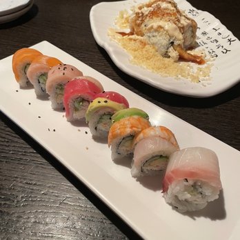SUSHIRAW - Rainbow Roll and Crunch Roll - Japanese Near Me - Granada Hills, California SUSHIRAW - Rainbow Roll and Crunch Roll - Japanese Near Me - Granada Hills, California