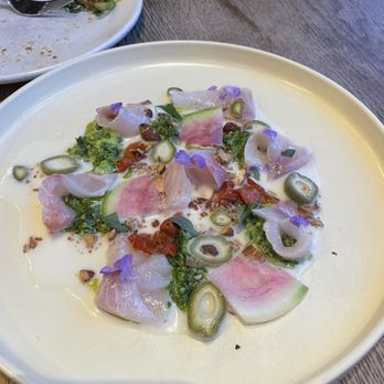 Camper - Kanpachi with radish - New American Near Me - Menlo Park, California