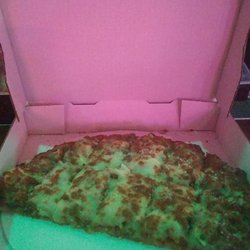 Thirstys Resturant and bar - That is a medium Pizza only could eat a third of a really good pizza