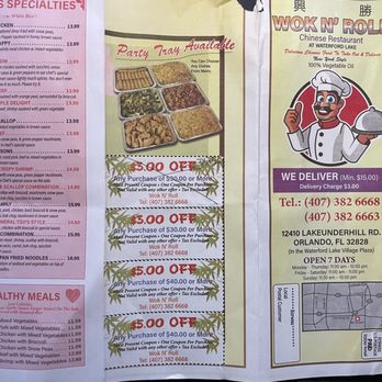 Wok & Roll - Menu - Chinese Near Me - Orlando, Florida Wok & Roll - Menu - Chinese Near Me - Orlando, Florida
