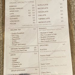 Wolfox Coffee Roaster - Menu