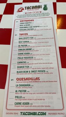 Menu photo 8 Tacombi Bethesda, MD