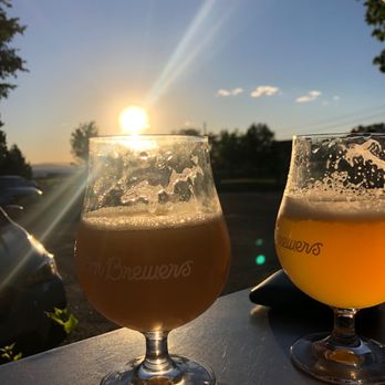 Foam Brewers - two glasses of beer on a table - Breweries Near Me - Burlington, Vermont Foam Brewers - two glasses of beer on a table - Breweries Near Me - Burlington, Vermont