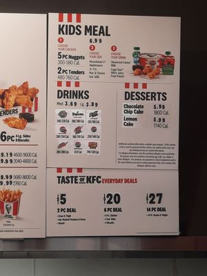 Menu photo 1 KFC Sacramento, CA Menu photo 1 KFC Sacramento, CA